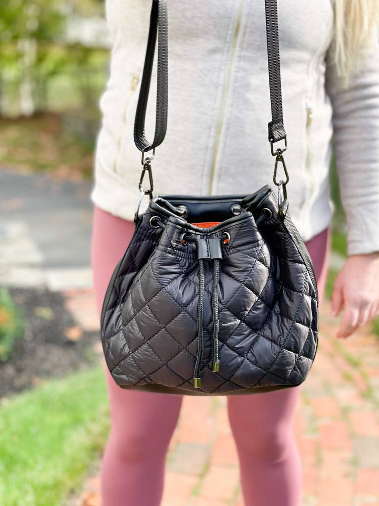 Sac seau Puffer : noir
