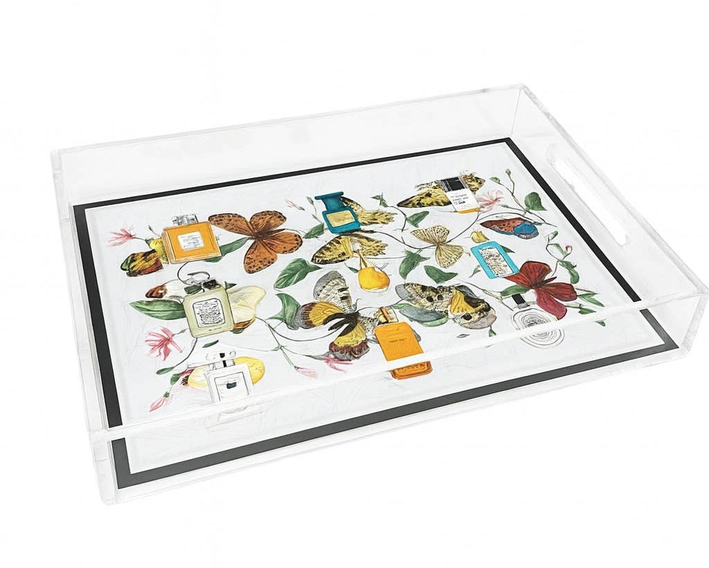 Perfume Collection print Acrylic Tray