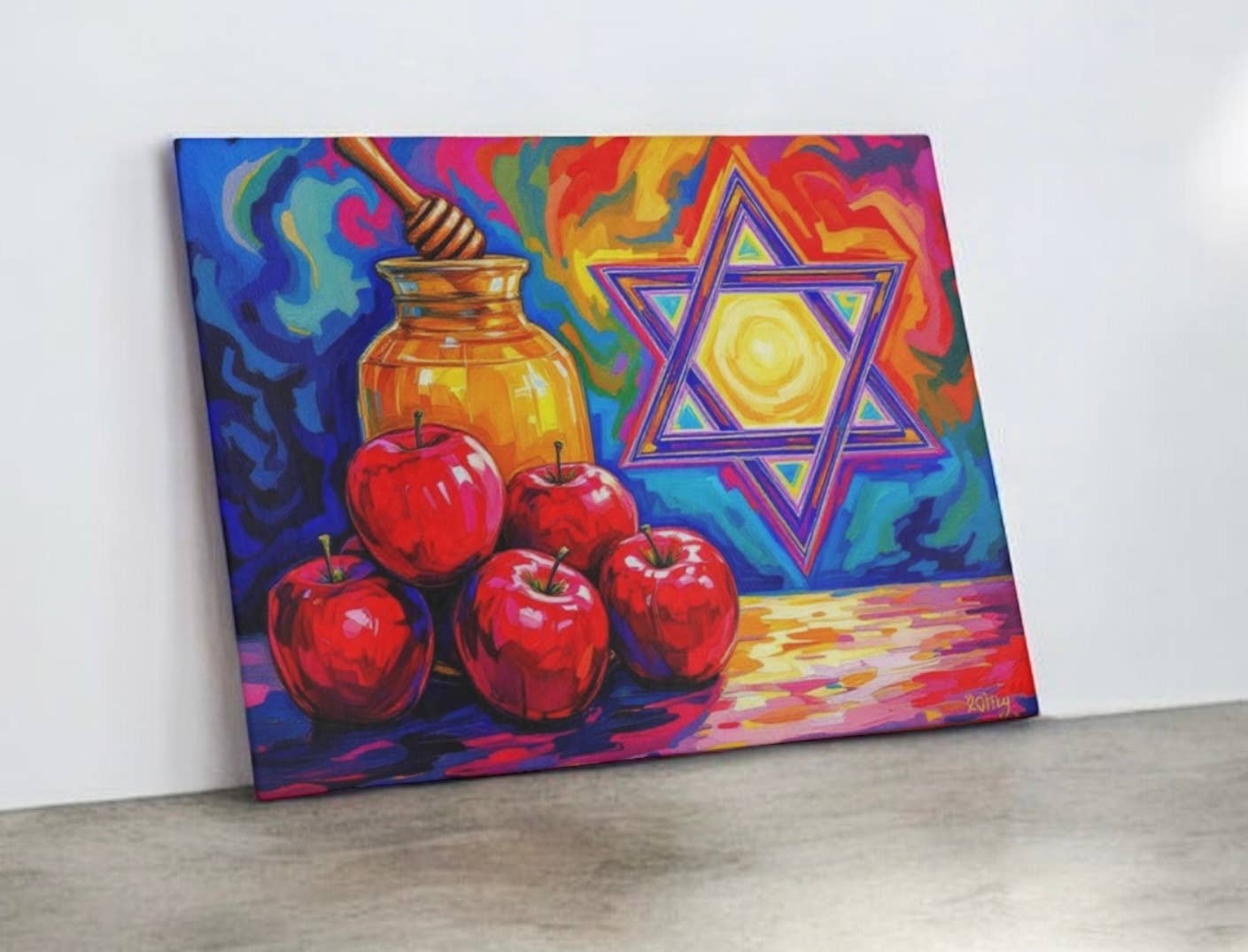 Shana Tova Apple and Honey Cutting/serving tray