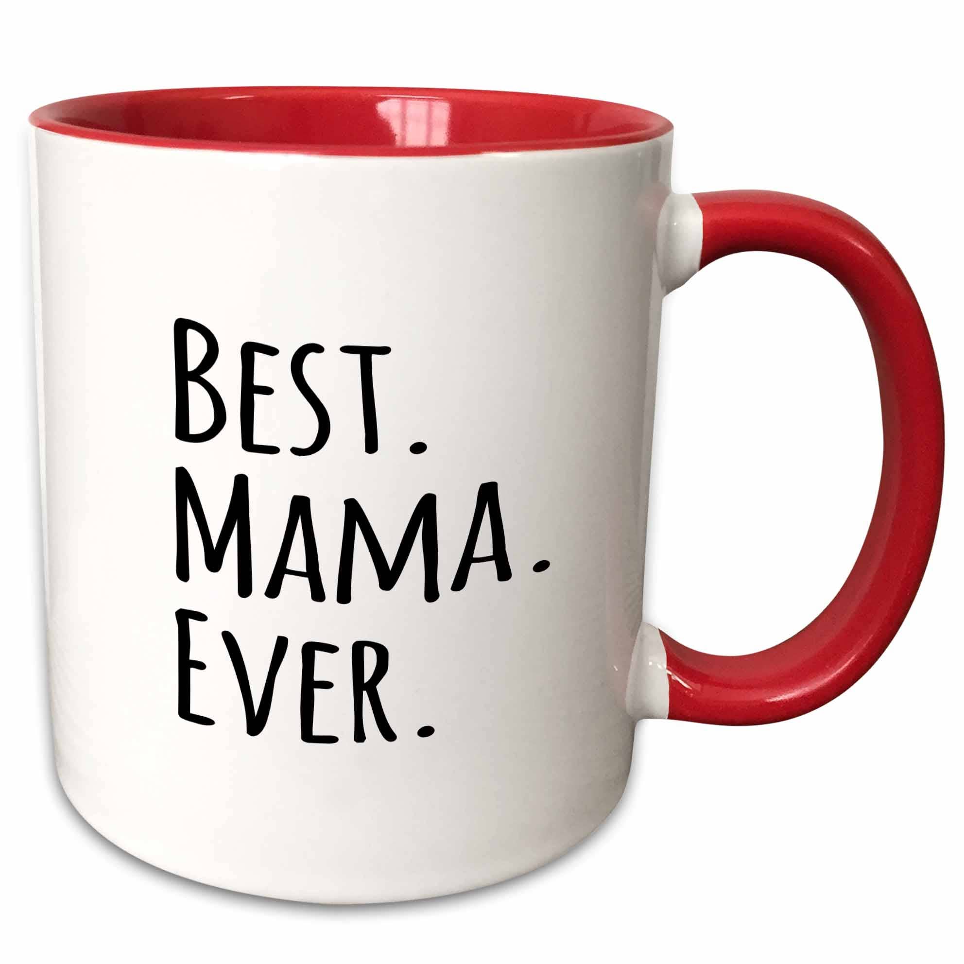 Mug rouge bicolore « Meilleure maman du monde »