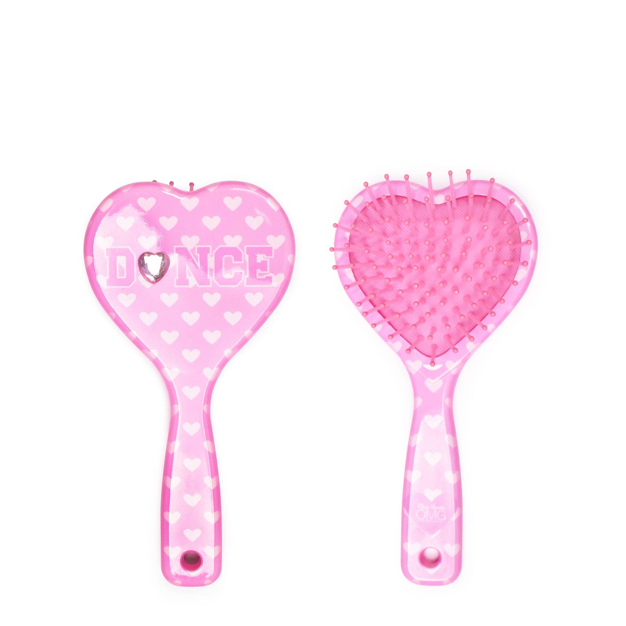 Dance' Heart-Shaped Hairbrush