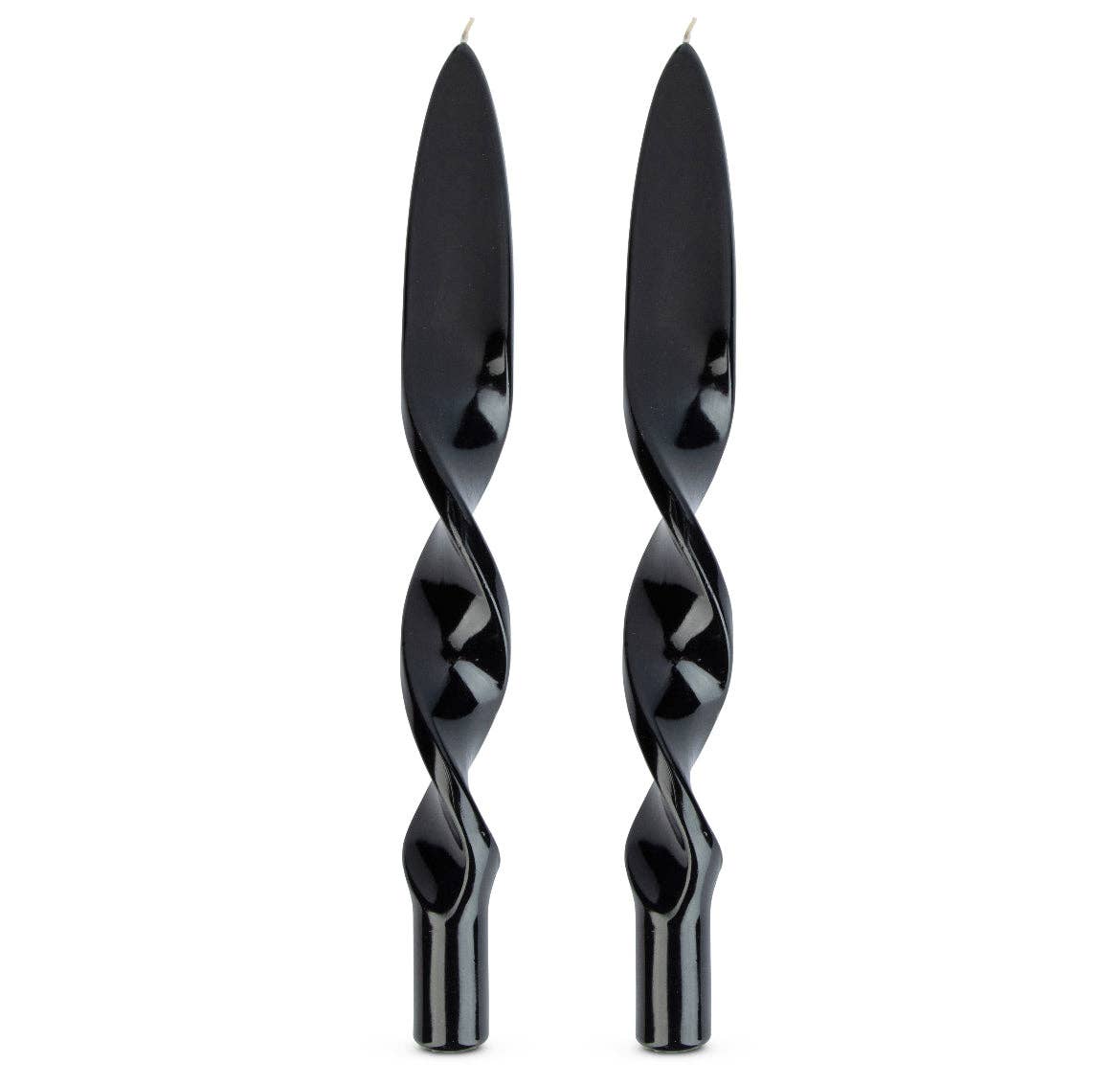 Twisted Decor Candle Sticks - black
