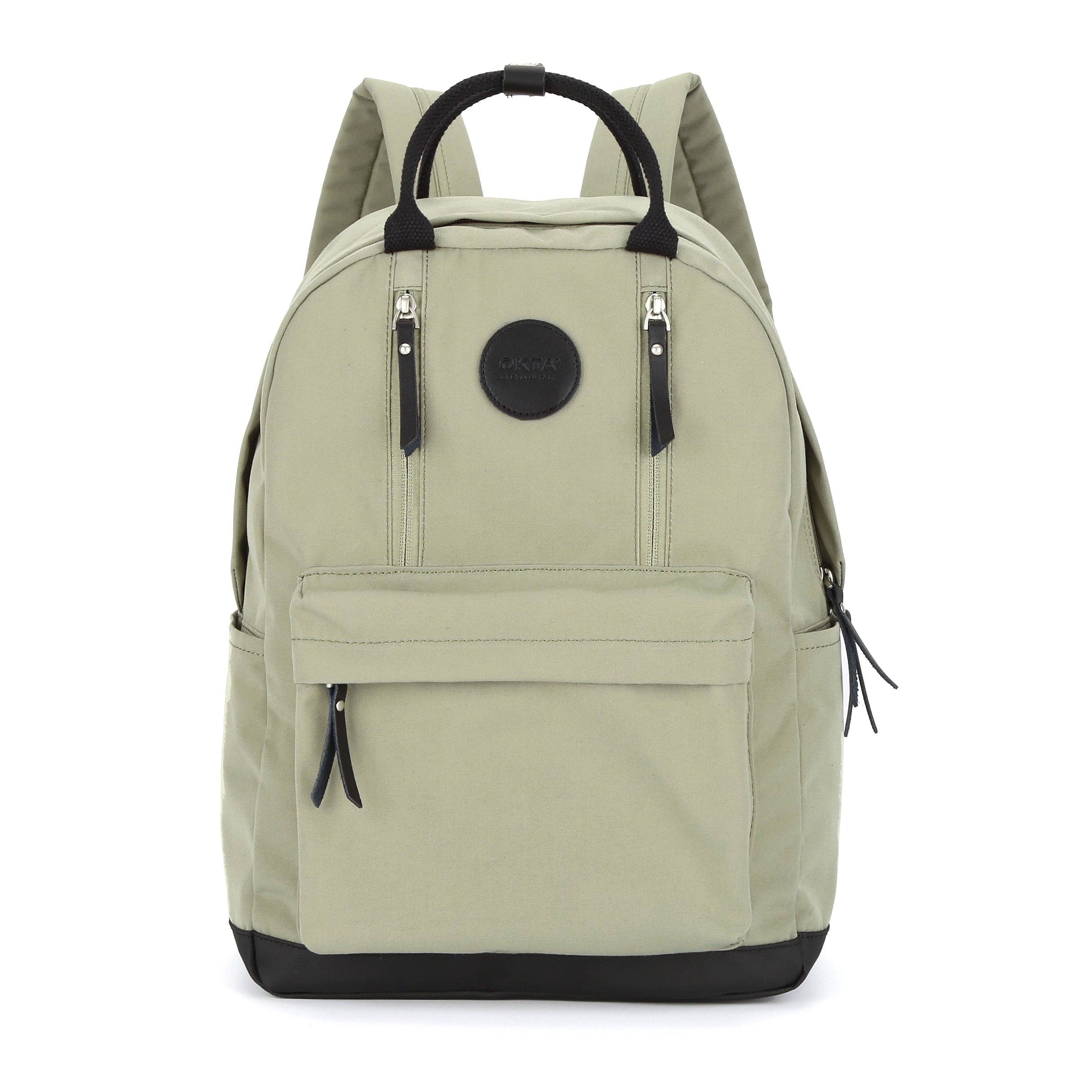 Scandi Look LAPTOP WATERPROOF BACKPACK: OLIVE
