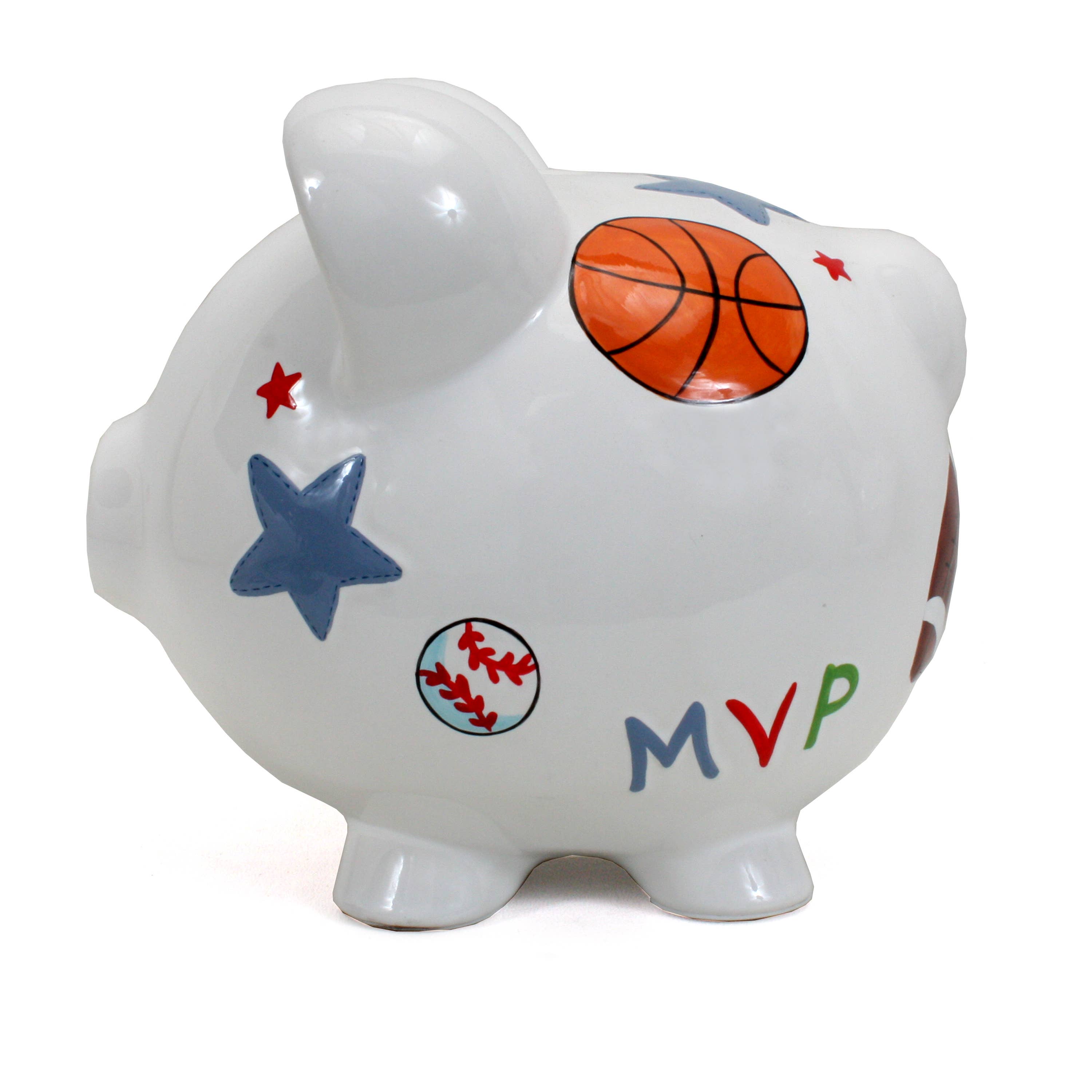Personalized Sports Pig Bank