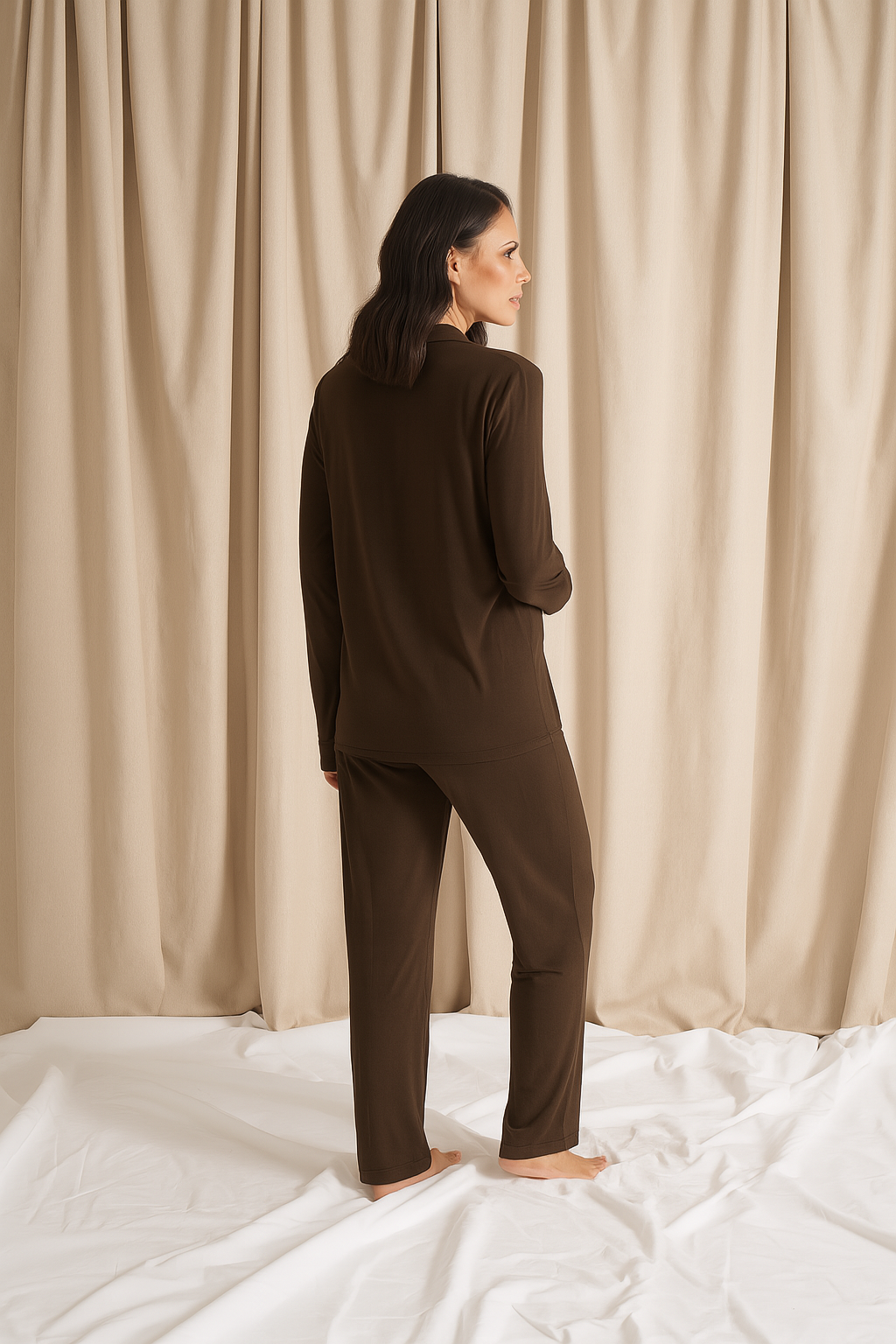 Bamboo Pajama Set - Chocolate