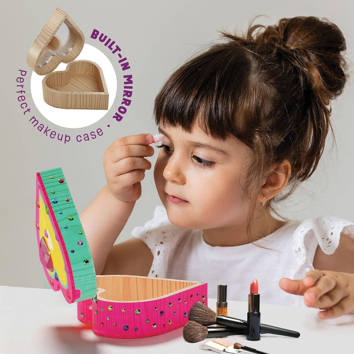 Paint Your Own Wooden Heart Treasure Box