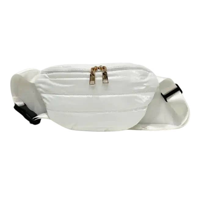 Sac ceinture Puffer : Blanc