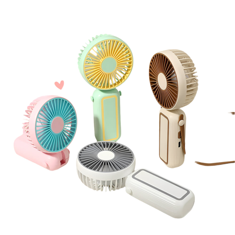 12PCS - Handheld Desktop Portable USB Fan