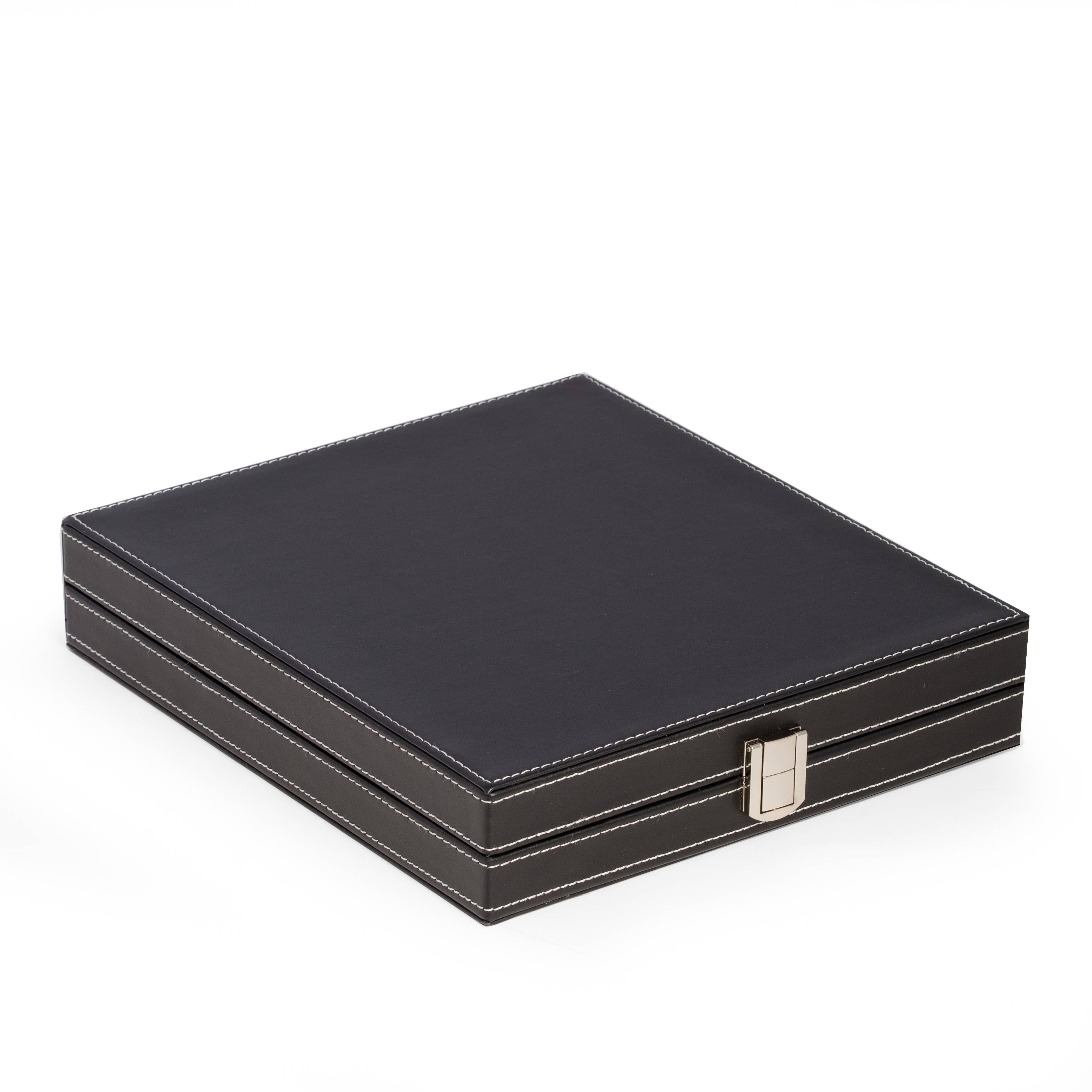 Black Leatherette 5 in 1 Game Set