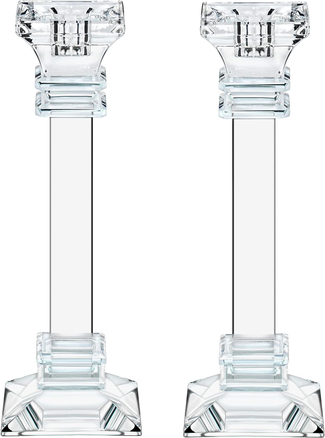 Crystal Candle Holders Set of 2 - 25cm