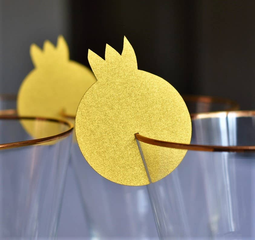 Pomegranate wine glass add on