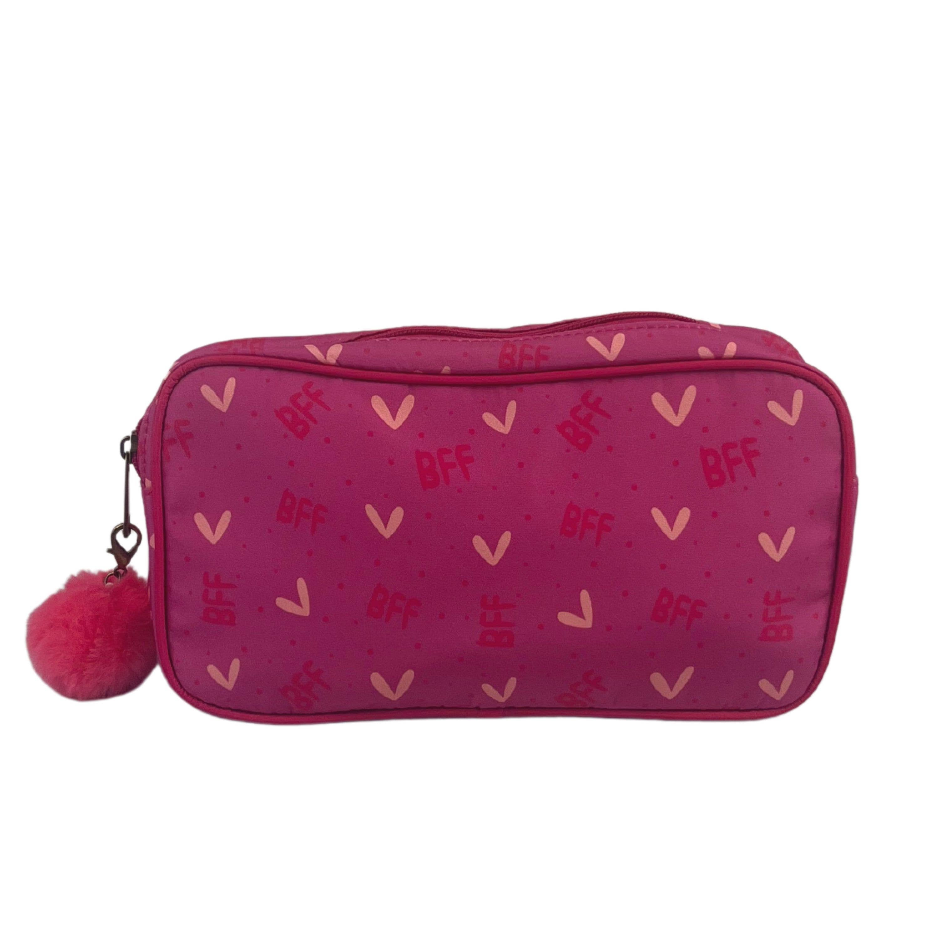 Hearts Cosmetic Bag