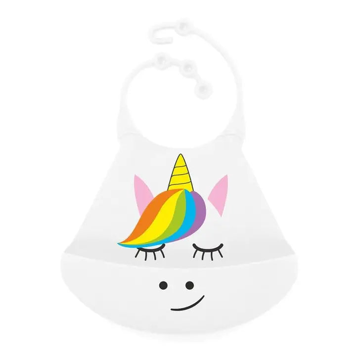 Bavoir en silicone - Licorne