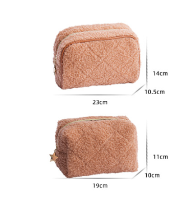 Plush teddycosmetic bag