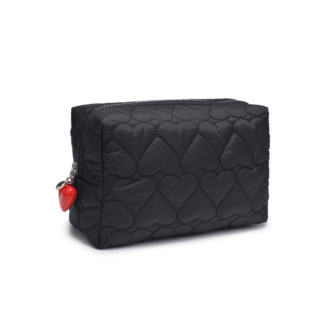 Pull My Heart Cosmetic Pouch - Black
