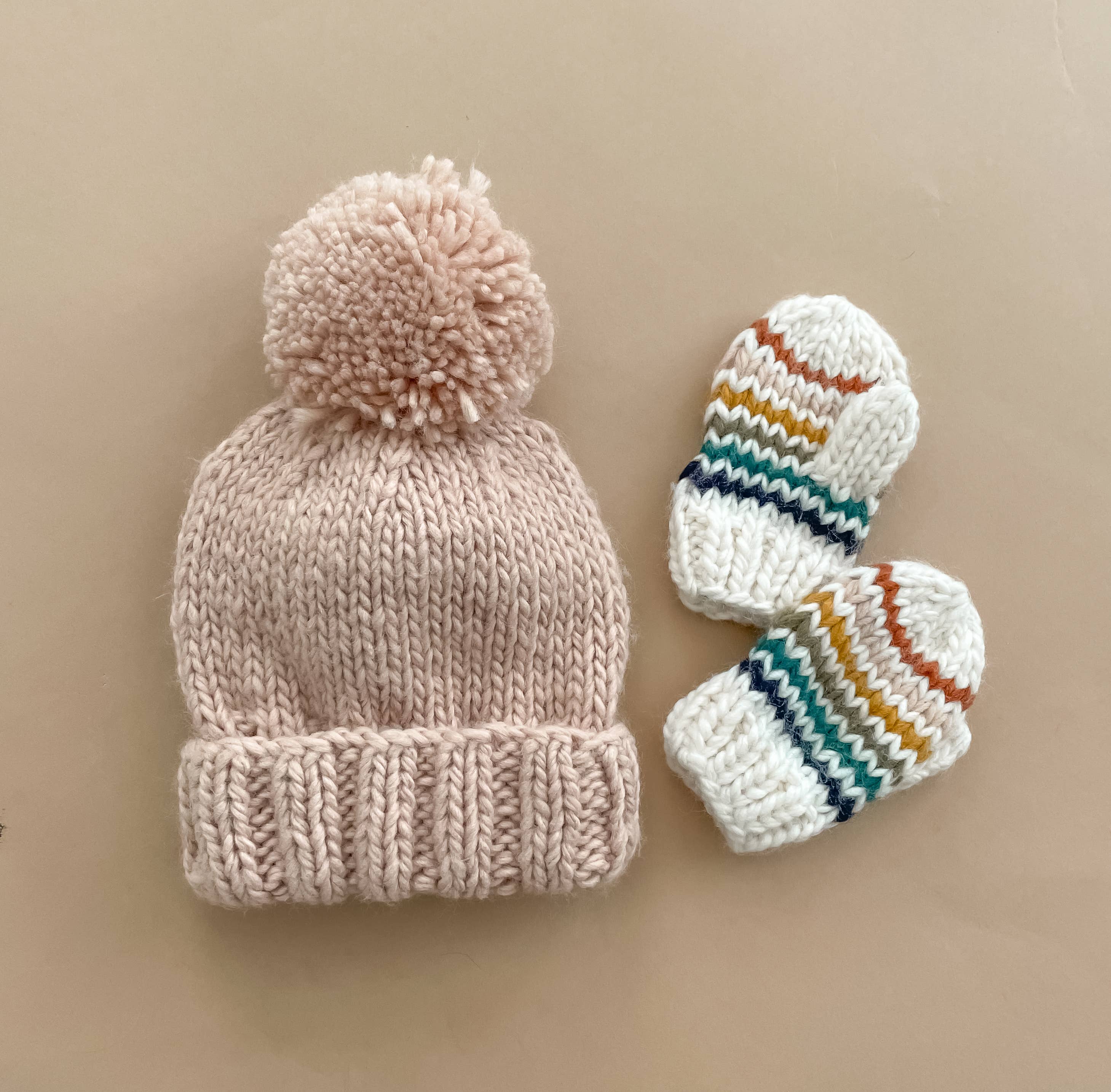 Classic Pom Hat - Blush