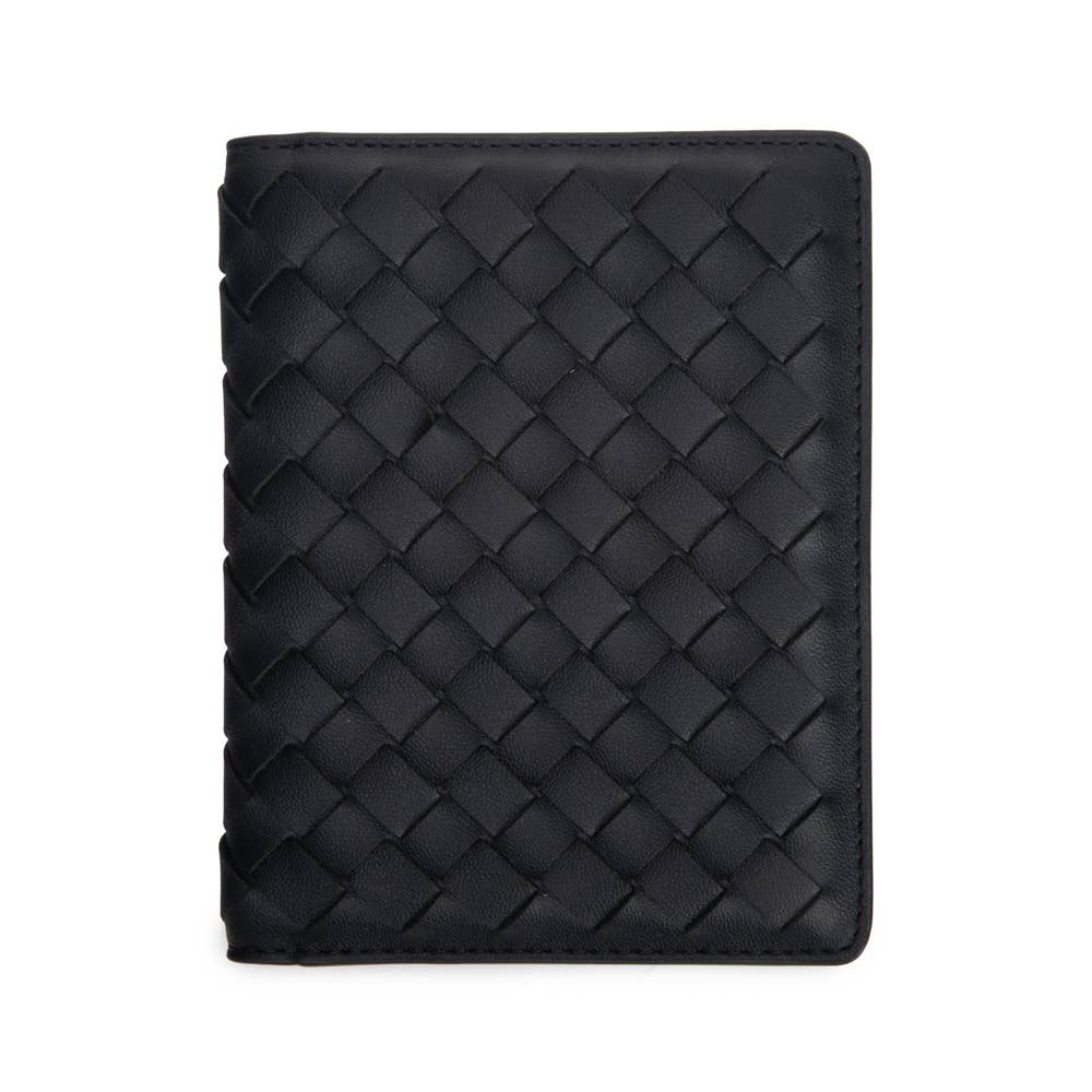 Passport Holder- Vegan leather woven
