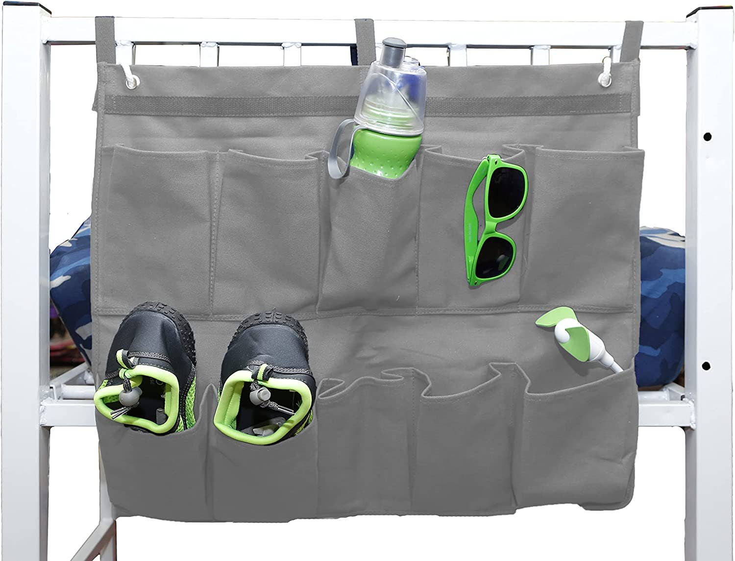 Hanging Bunk Organizer- Gray