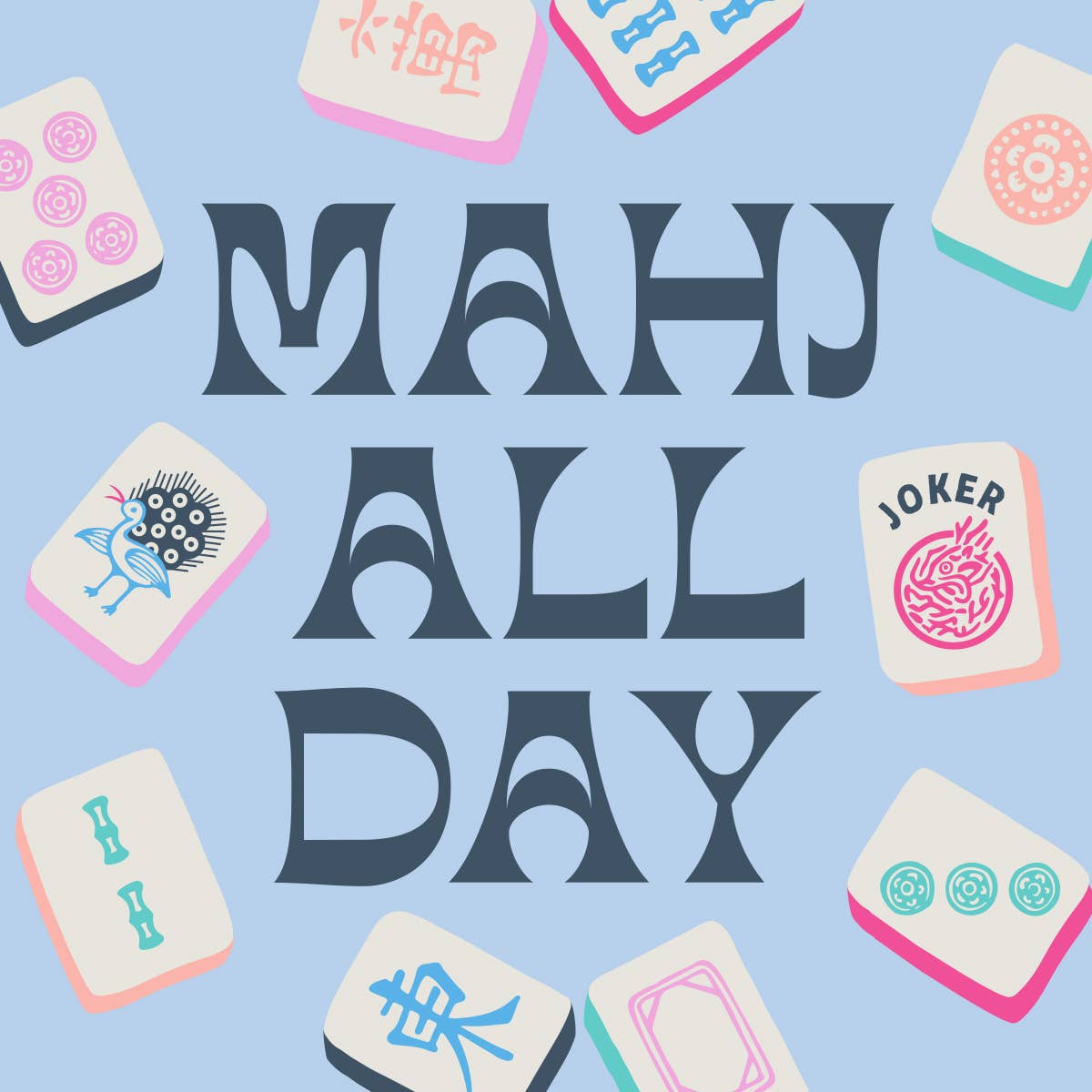 Mahj All Day cocktail napkins