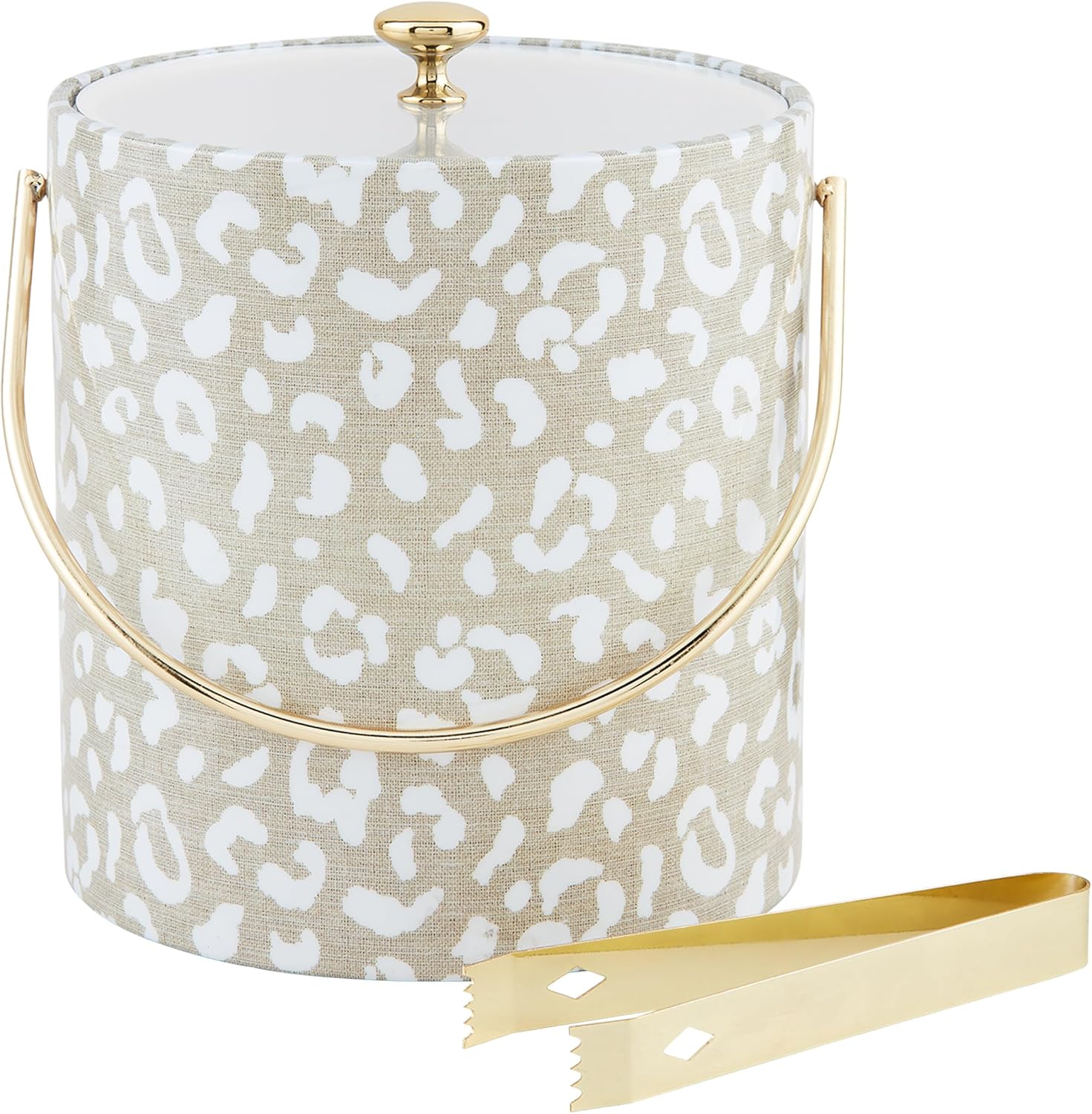 Seau à glace et pince en vinyle