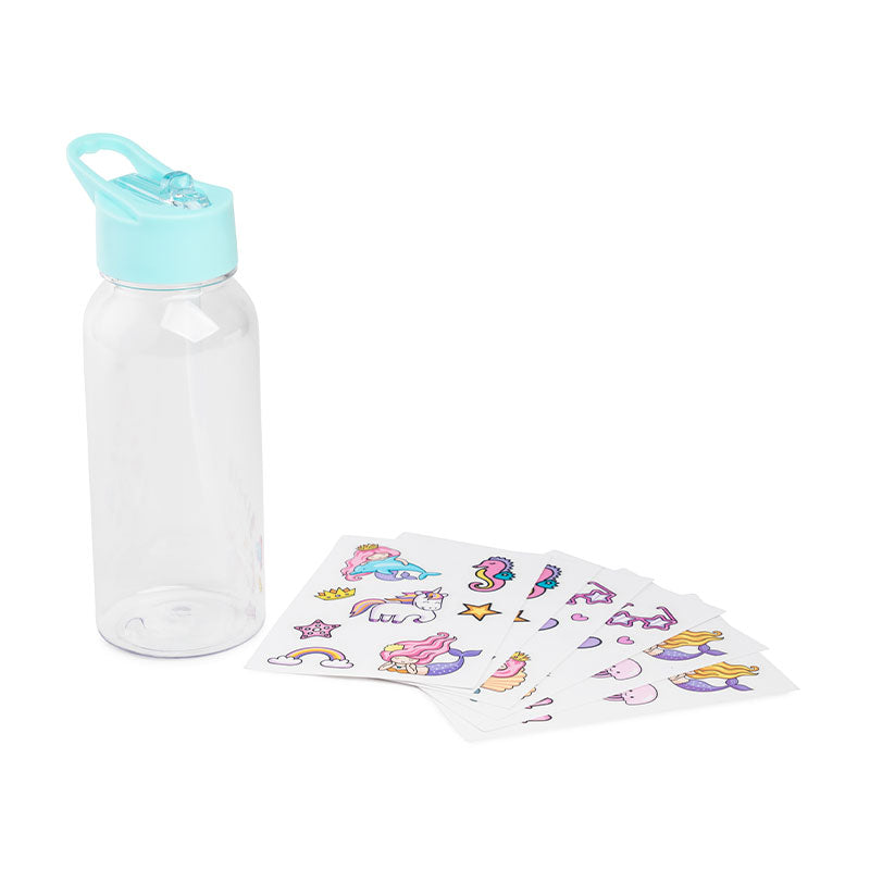 24oz Diy Sticker Bottle Water Bottle Aqua