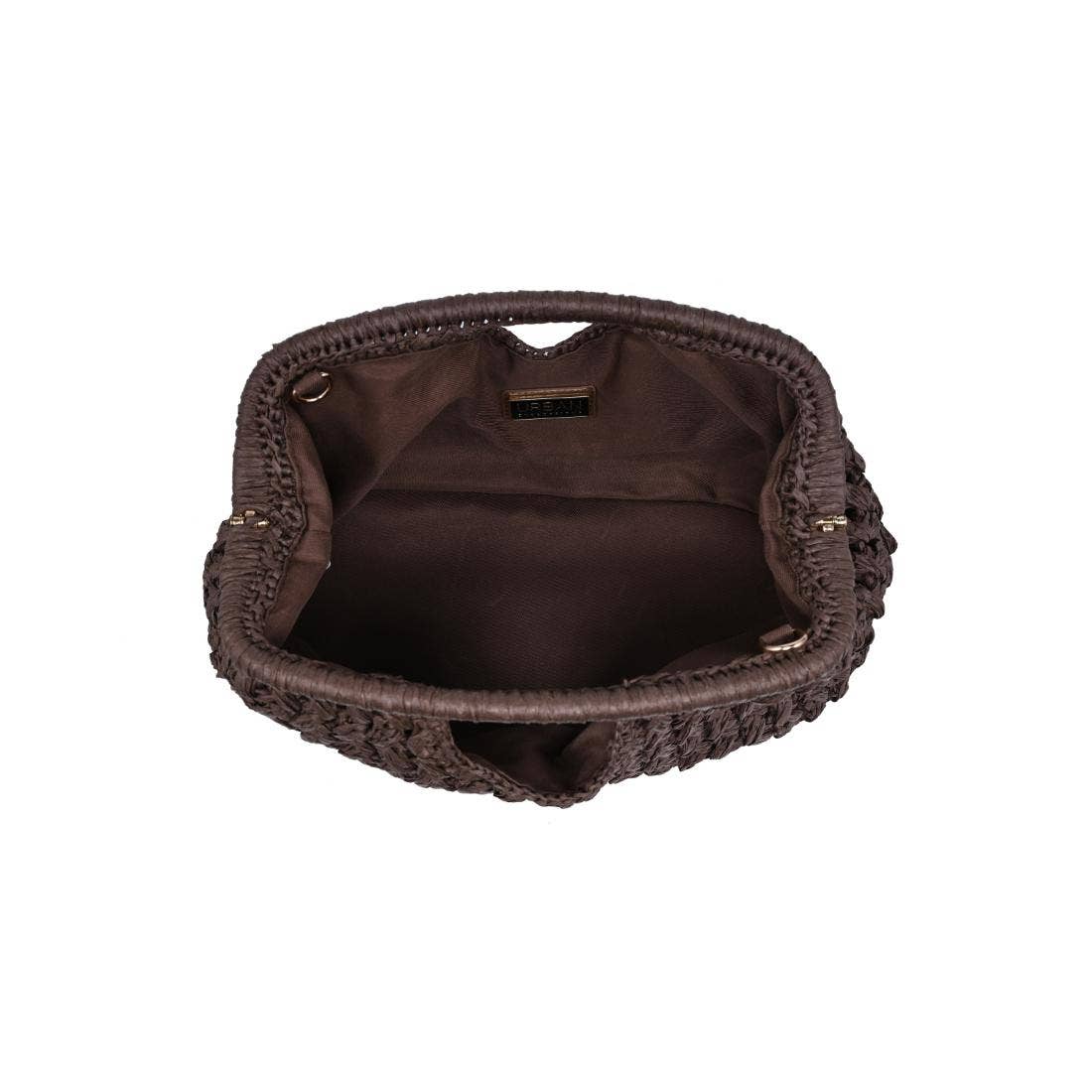 Sac bandoulière en papier noué - chocolat