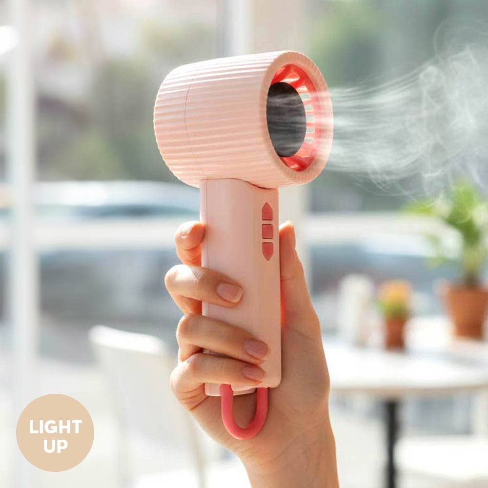 Adjustable Handheld Mini Fan: Pink
