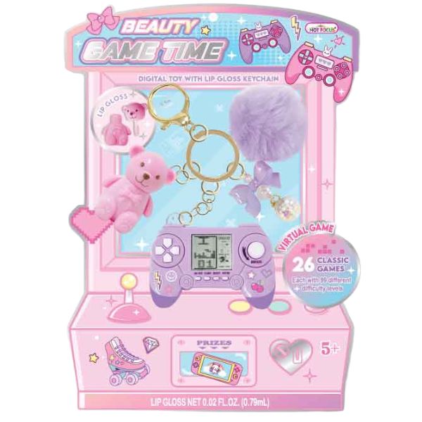 Game Time with Lip Gloss Keychain