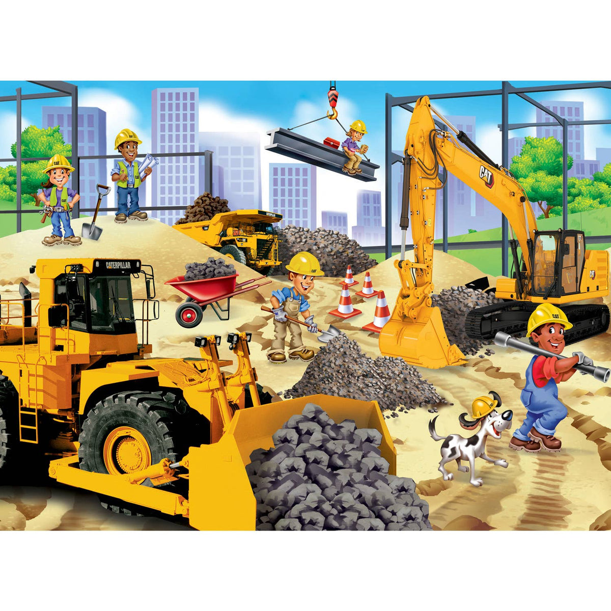 CAT - Building Time 100 Piece Puzzle