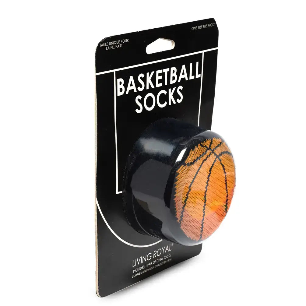Chaussettes de basket-ball emballées en 3D - Noires