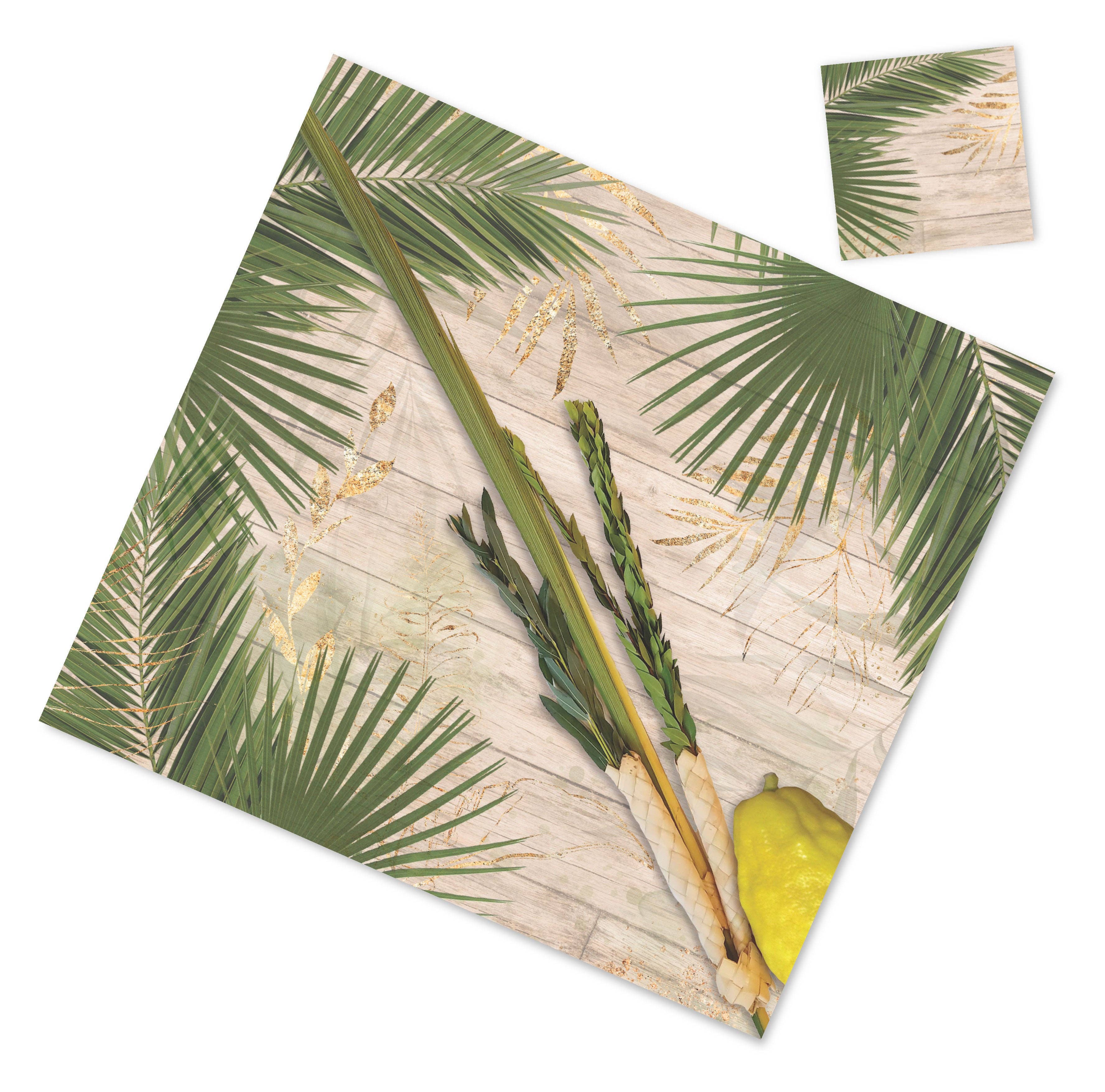 SUKKOT PAPER PLACEMATS and coasters SET OF 12