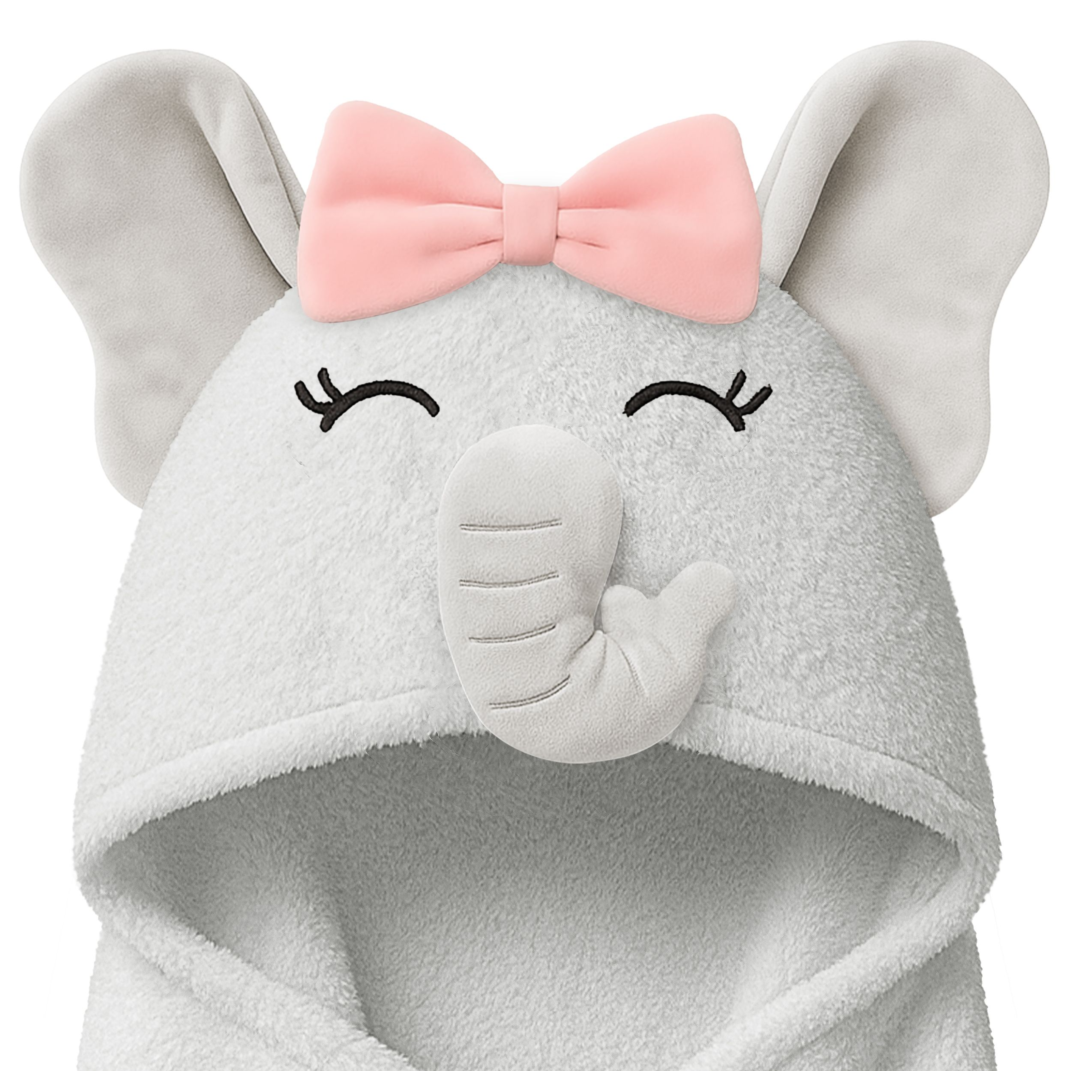 Personalized Terry Baby Hooded Towels - Ella