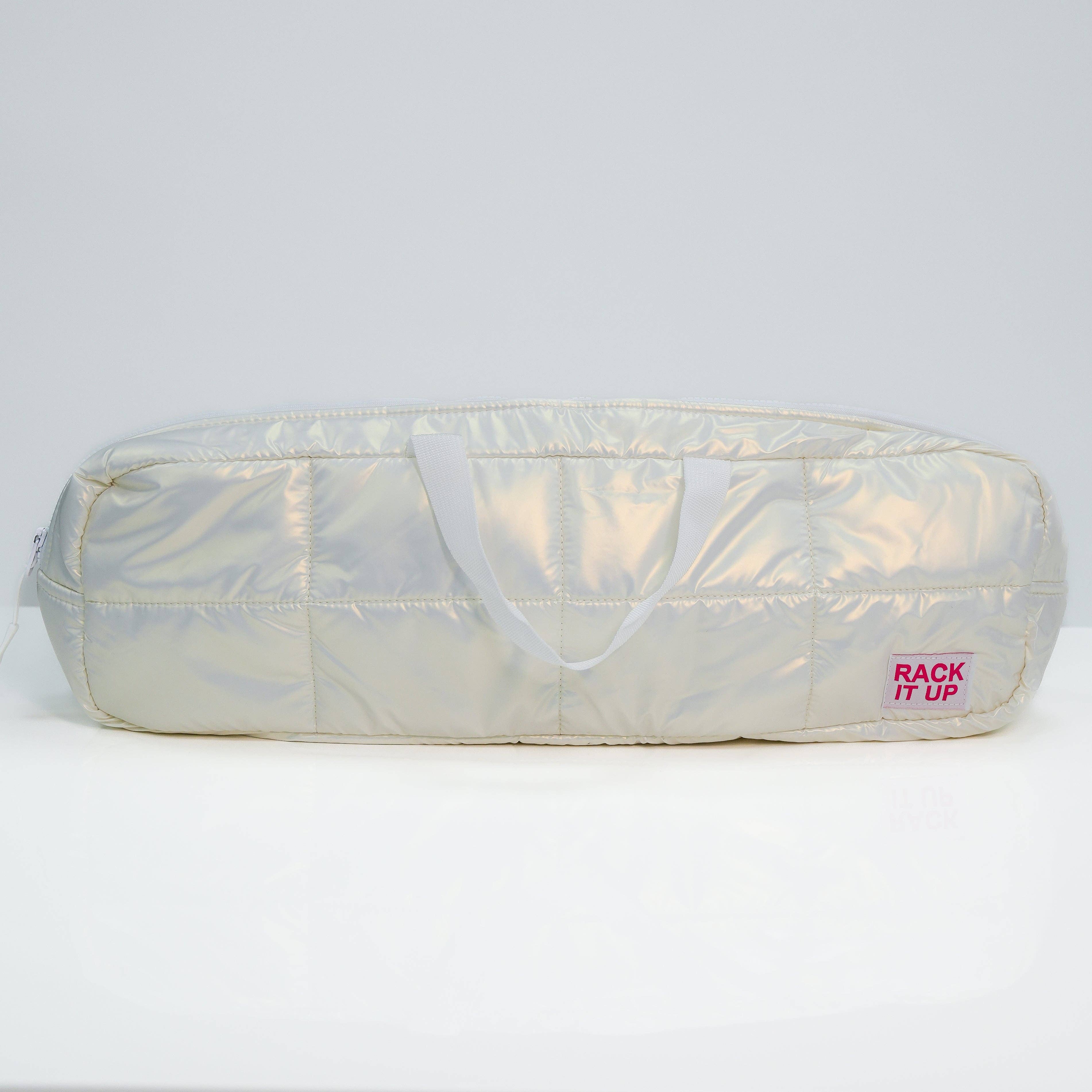 Canasta / mahjong Metallic White Bag