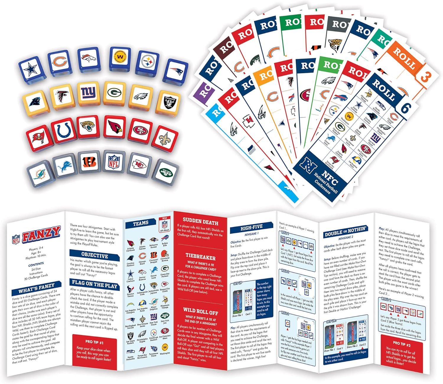 Jeu de dés NFL - League Fanzy