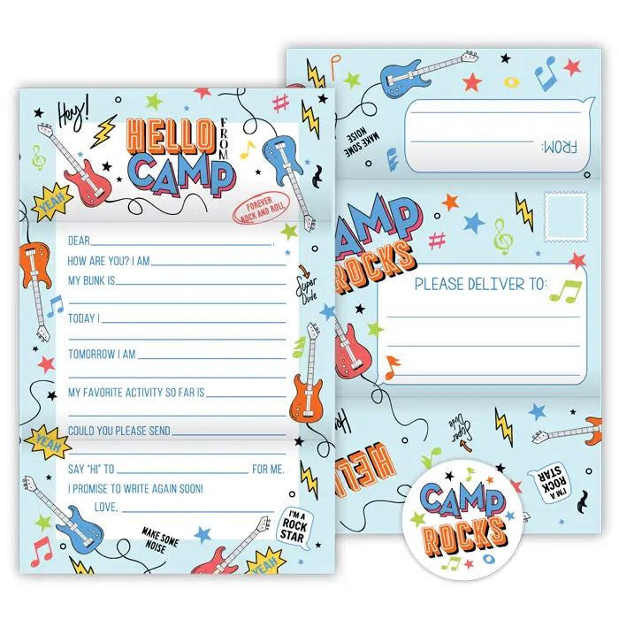 Bonjour du camp Remplissez les guitares électriques Fold N Seal