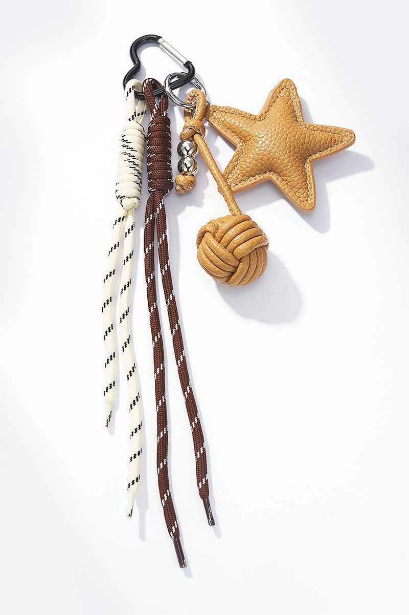 Bag charm and keychain Star - camel