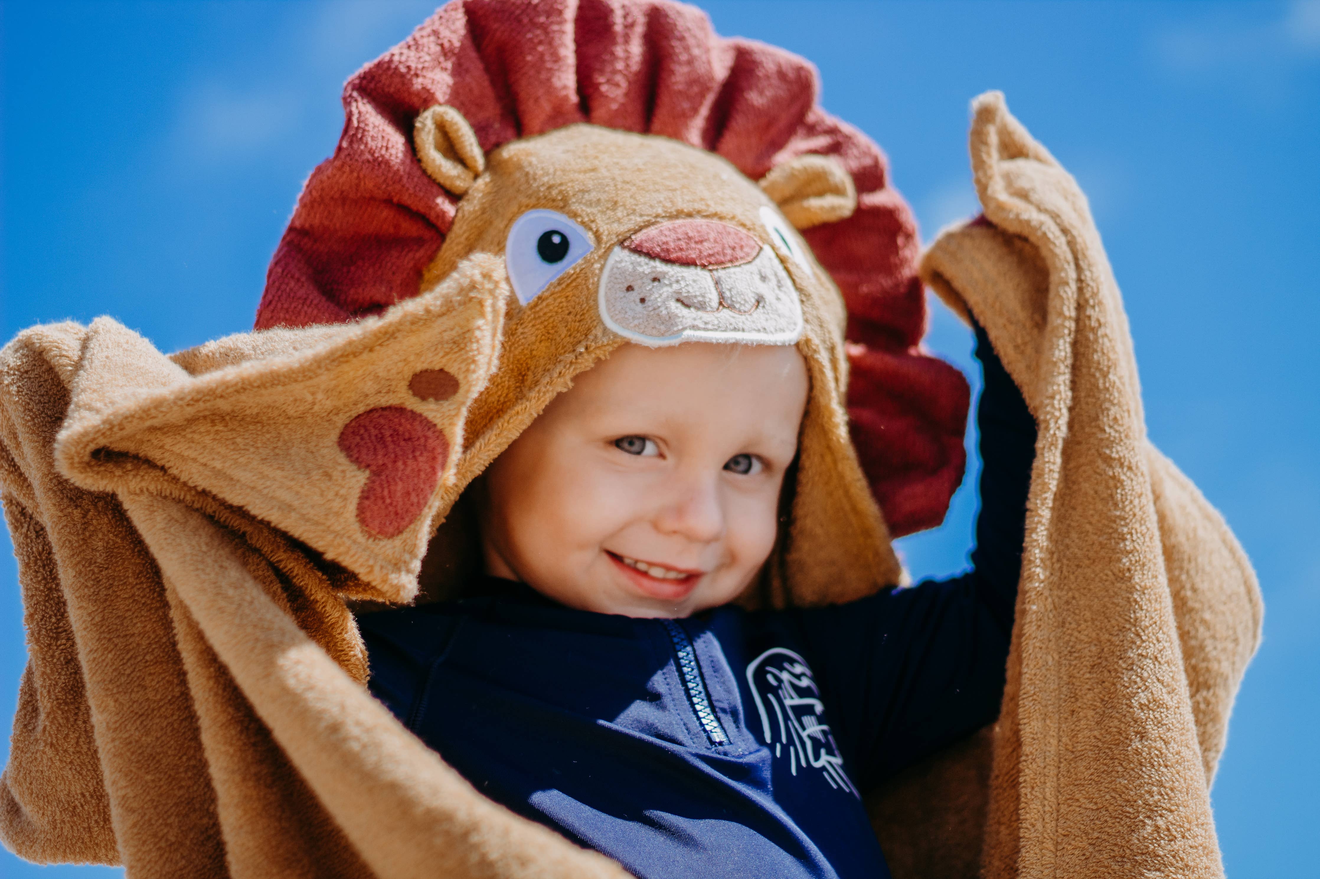 Personalized hooded towel - Lion