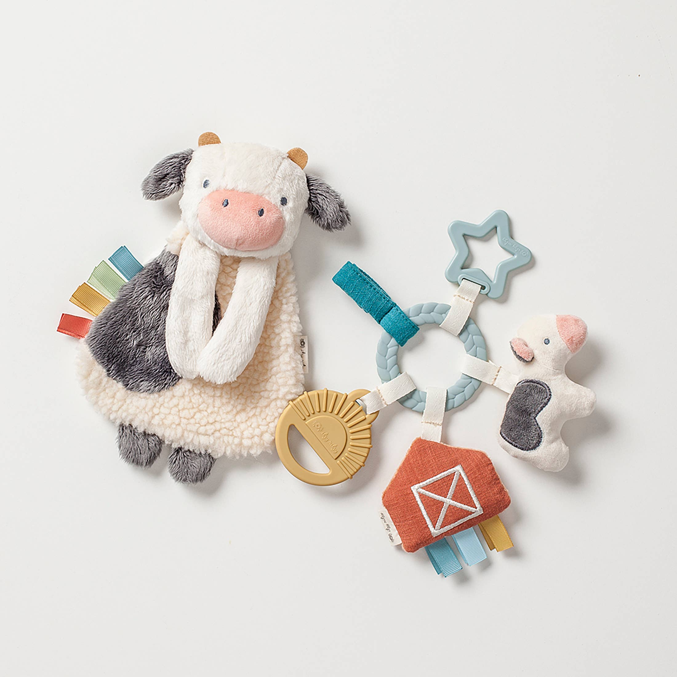 Lovey and teether farm Gift Set