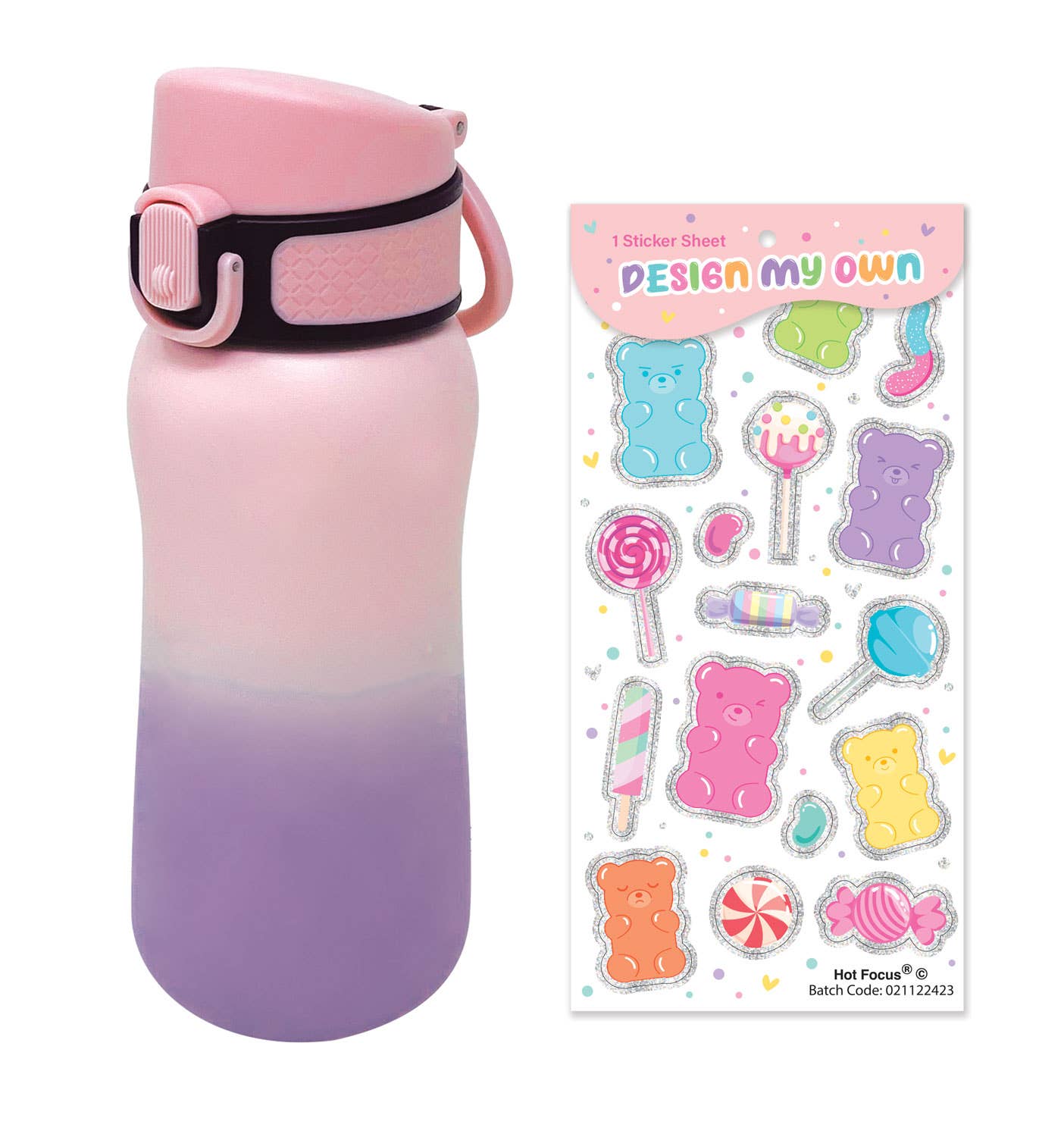 Stylish Stainless Steel Water Bottle- Gummy Bear