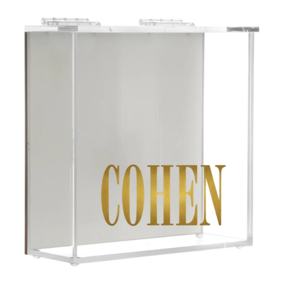 Boîte à matza en acrylique - Argent