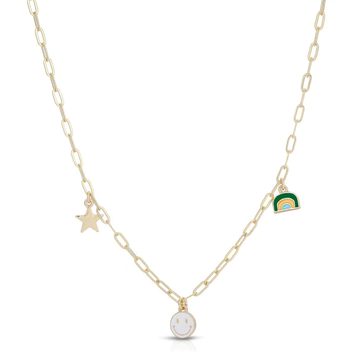 Necklace Enamel Treasures - Smile