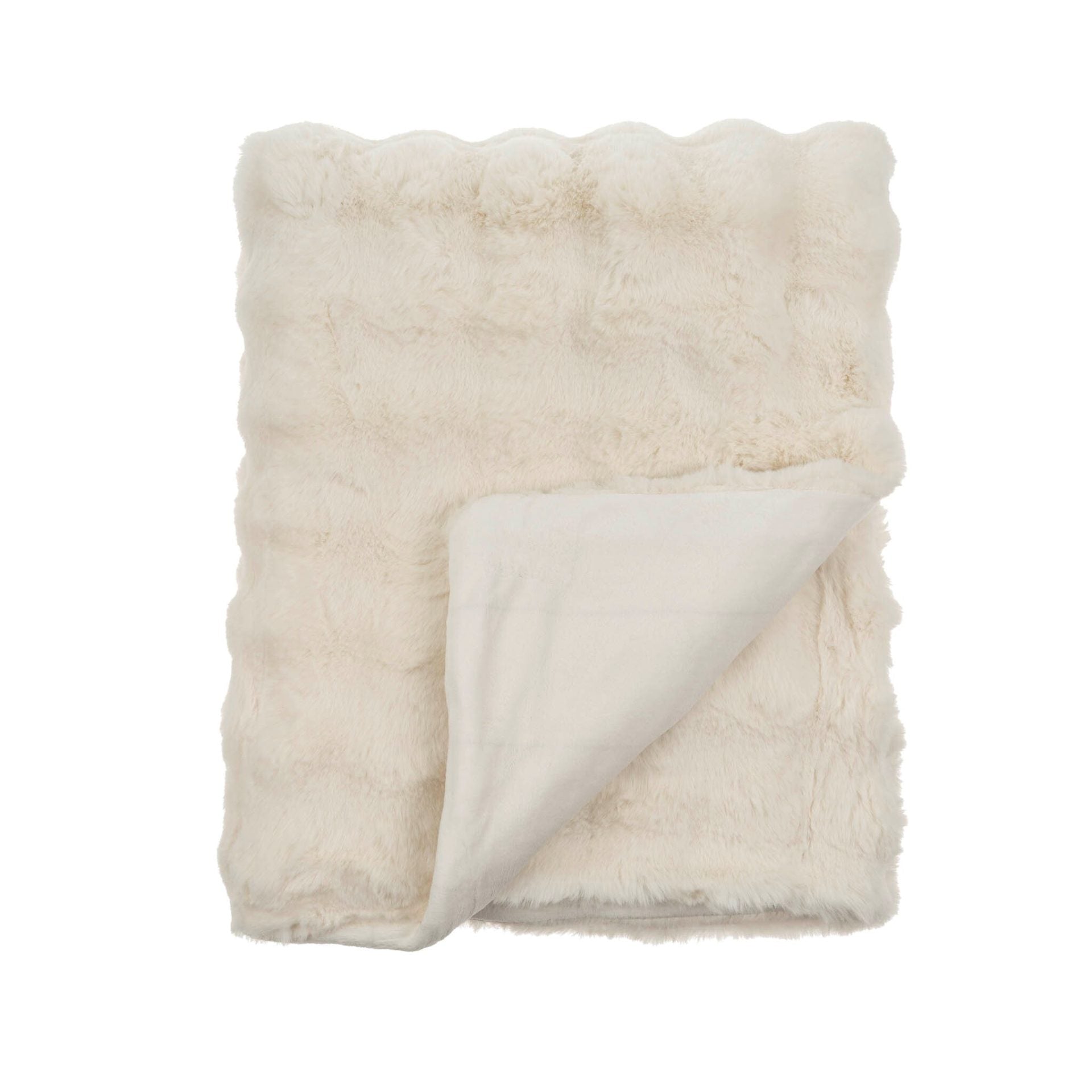 Plush Luxurious Faux Fur Throw Blanket