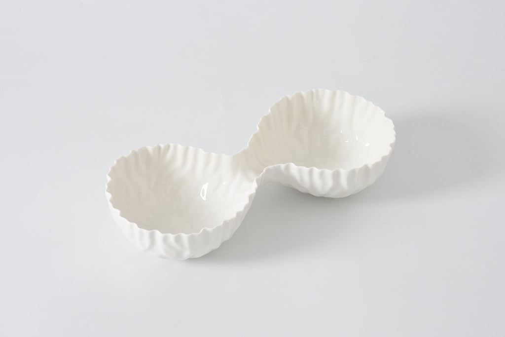 Pampa Bay Mascali 2 Section Bowl (WHITE)