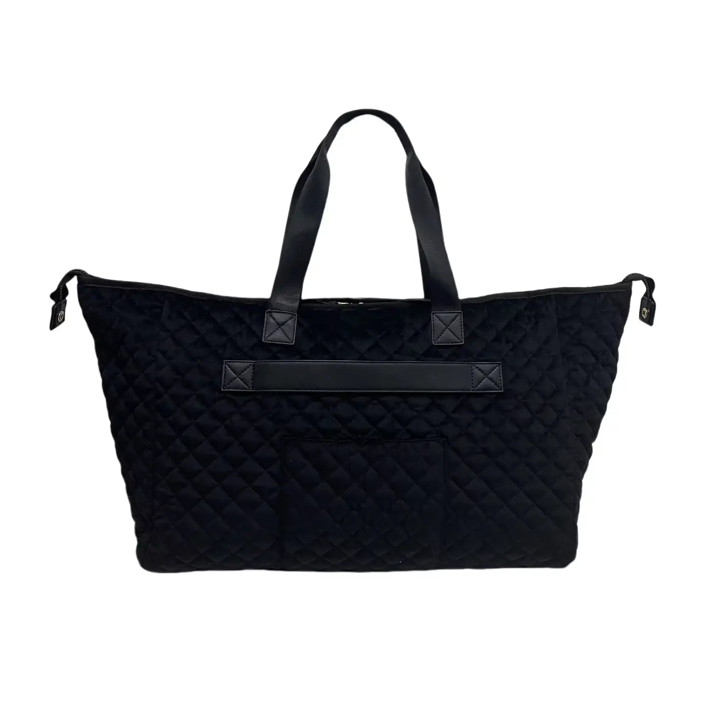Diamond velvet Black Patent Weekender