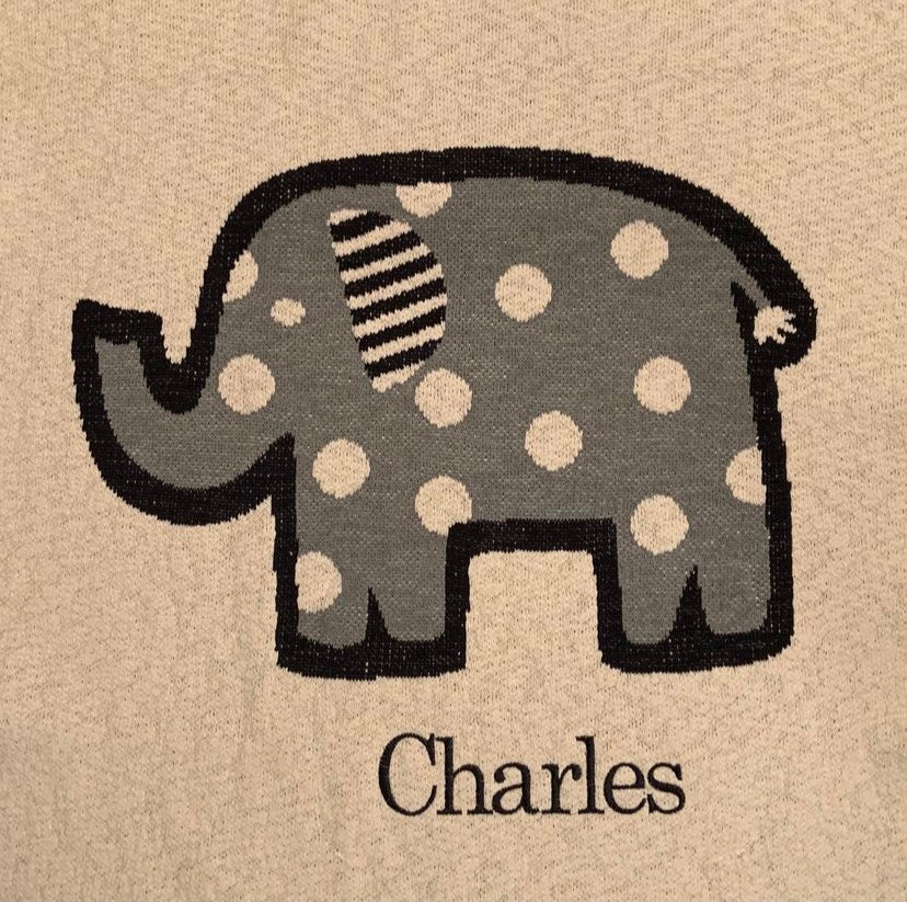 Personalized Blanket - Elephant