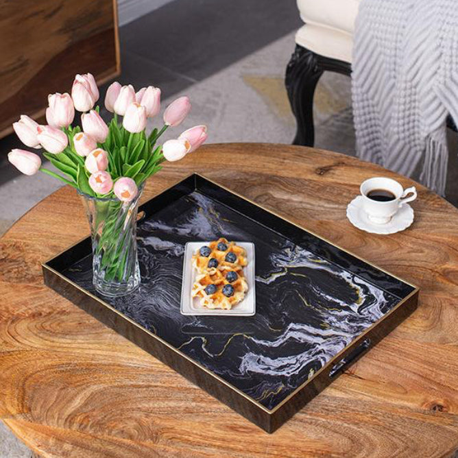 marble design decorative Tray - large