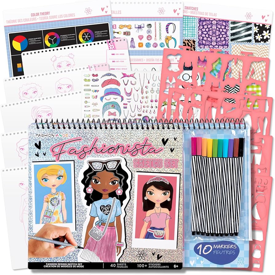 Fashionista sketch set