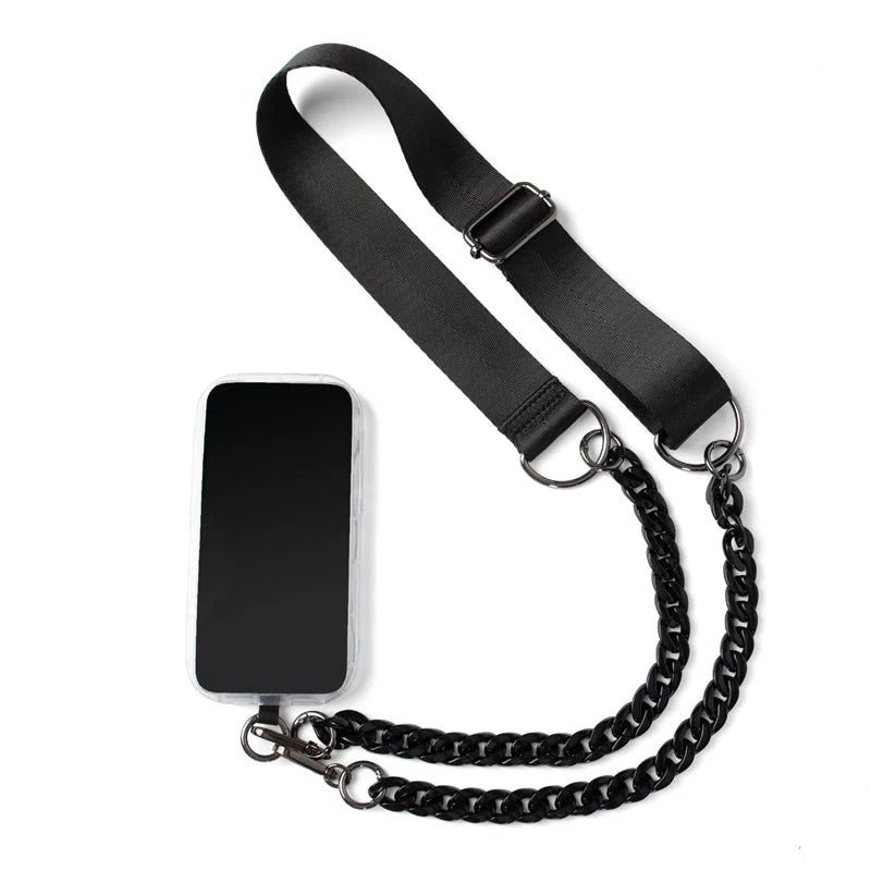Phone crossbody strap - black