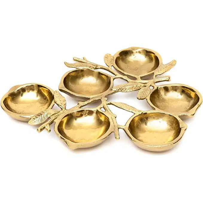Pomegranate Cluster Bowls - Bright Gold