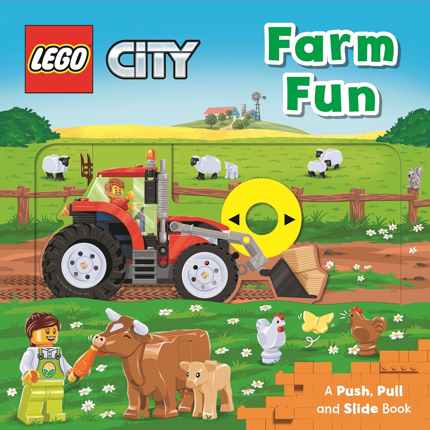 LEGO City Farm Fun: A Push, Pull and Slide Book